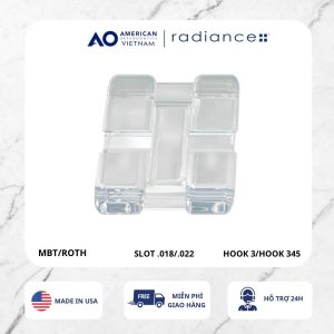 Mắc cài sứ thẩm mỹ RADIANCE (20 chiếc/bộ)