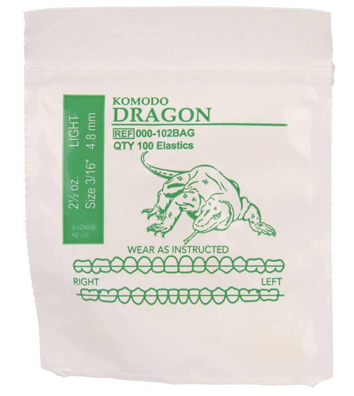 Thun liên hàm Wildlife Series Latex Elastics lực Light/Medium/Heavy (100 sợi/gói) (Set 5 gói) - Ảnh 3