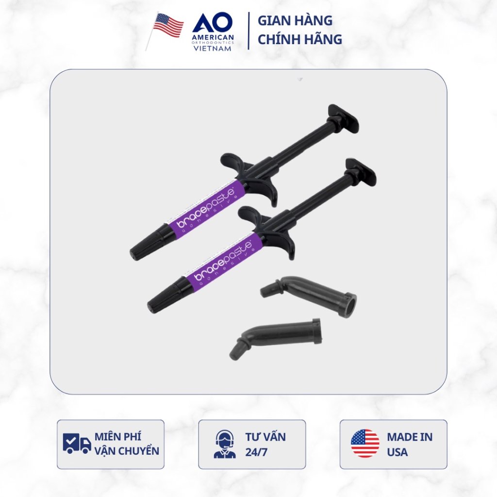 Composite gắn mắc cài BracePaste Color Change (ống 4gr)