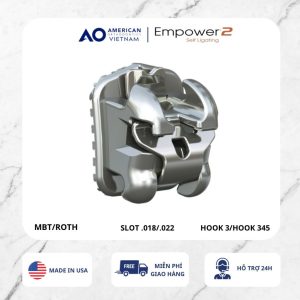 Mắc cài kim loại tự buộc EMPOWER 2 (20 chiếc/bộ)