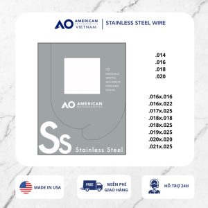 Dây cung STAINLESS STEEL (SS) Form III Tròn/Vuông/Chữ nhật (Hộp 10 sợi)